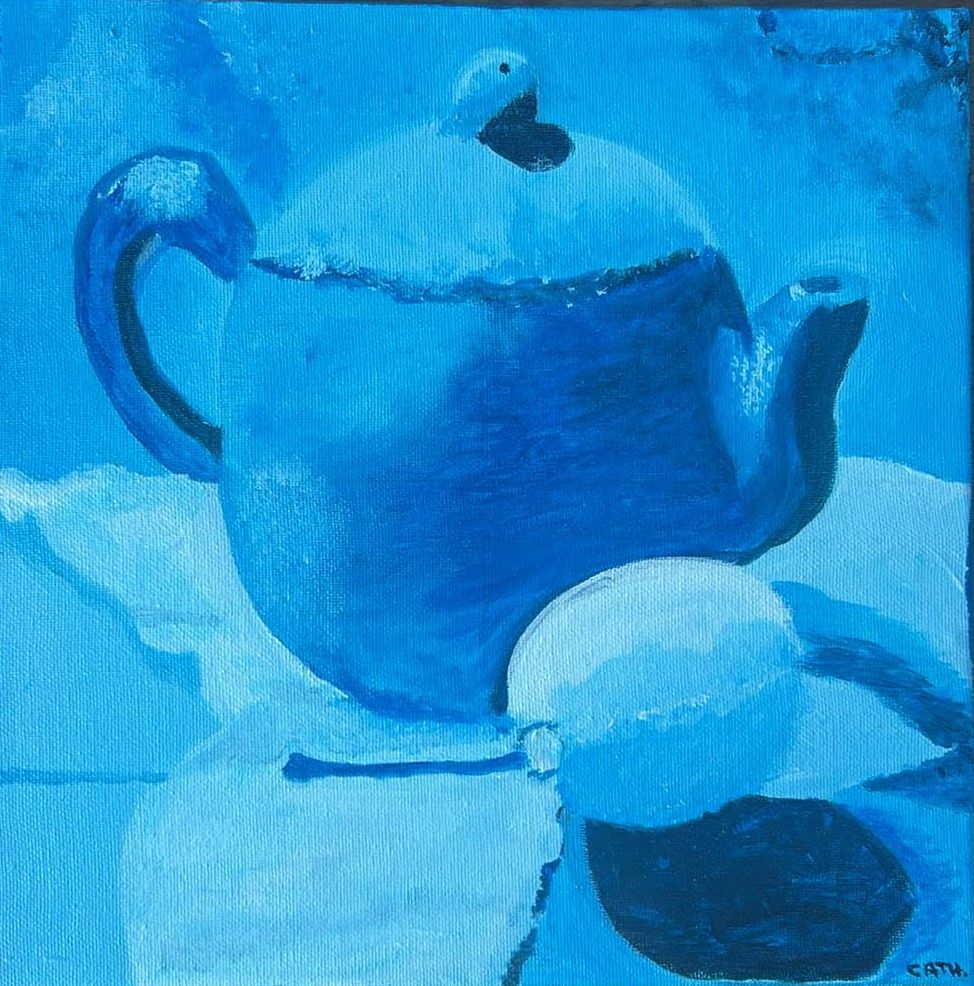 La théière bleue